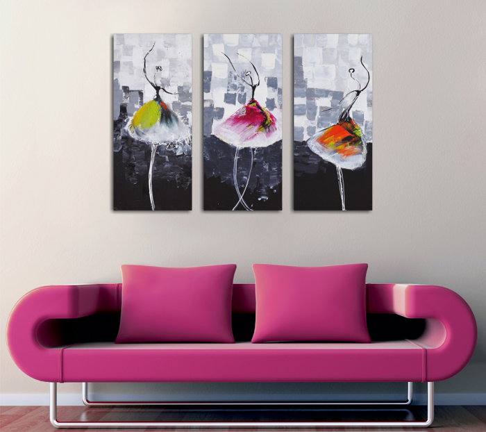 Wallity UC033 Lienzo Decorativo Multicolor (3 Piezas)